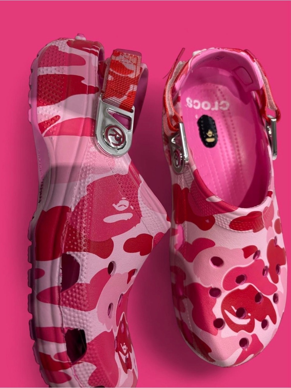 Crocs Pink Camo Classic Clog -